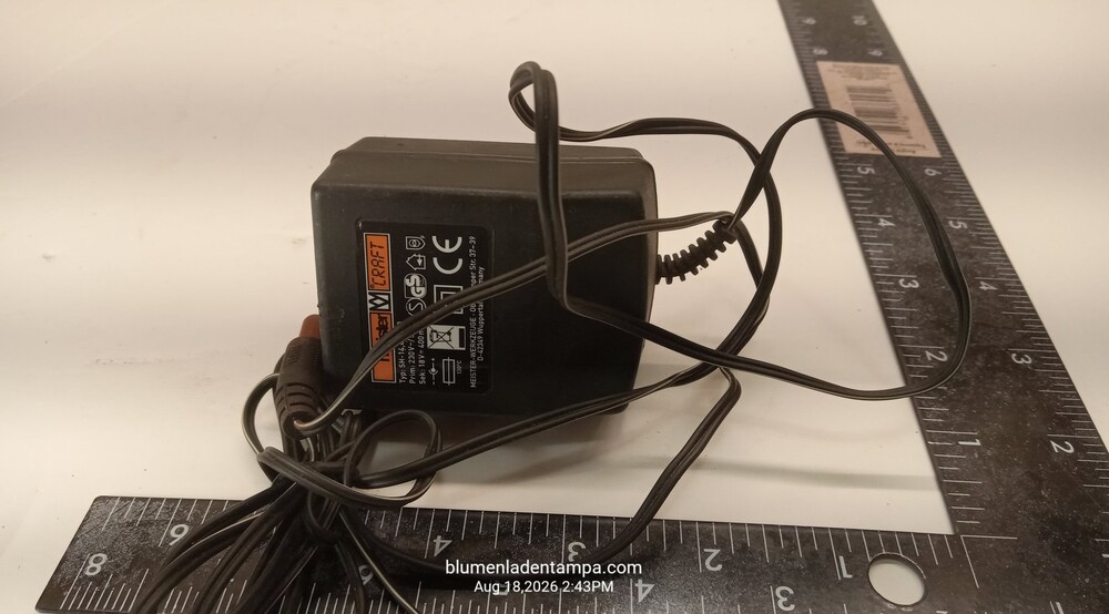Meister Craft SH-14.4 V 400 Power Adapter 18V 400mA Euro Plug 230V